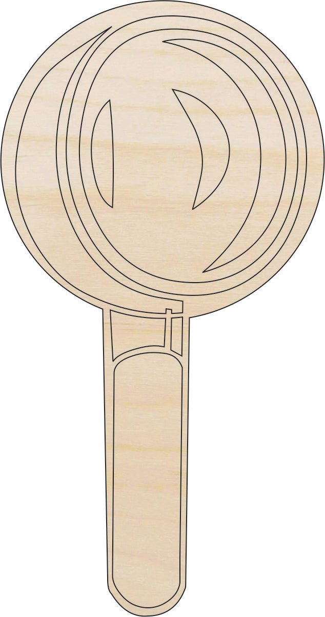 Magnifying Glass Wood Craft Shape - Laser Cut Baltic Birch Unfinished Art Supplies SNC2 - The Wood Shape Store
