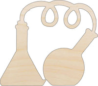 Laboratory Wood Craft Shape - Laser Cut Baltic Birch Unfinished DIY Wood Art Supplies SNC5 - The Wood Shape Store