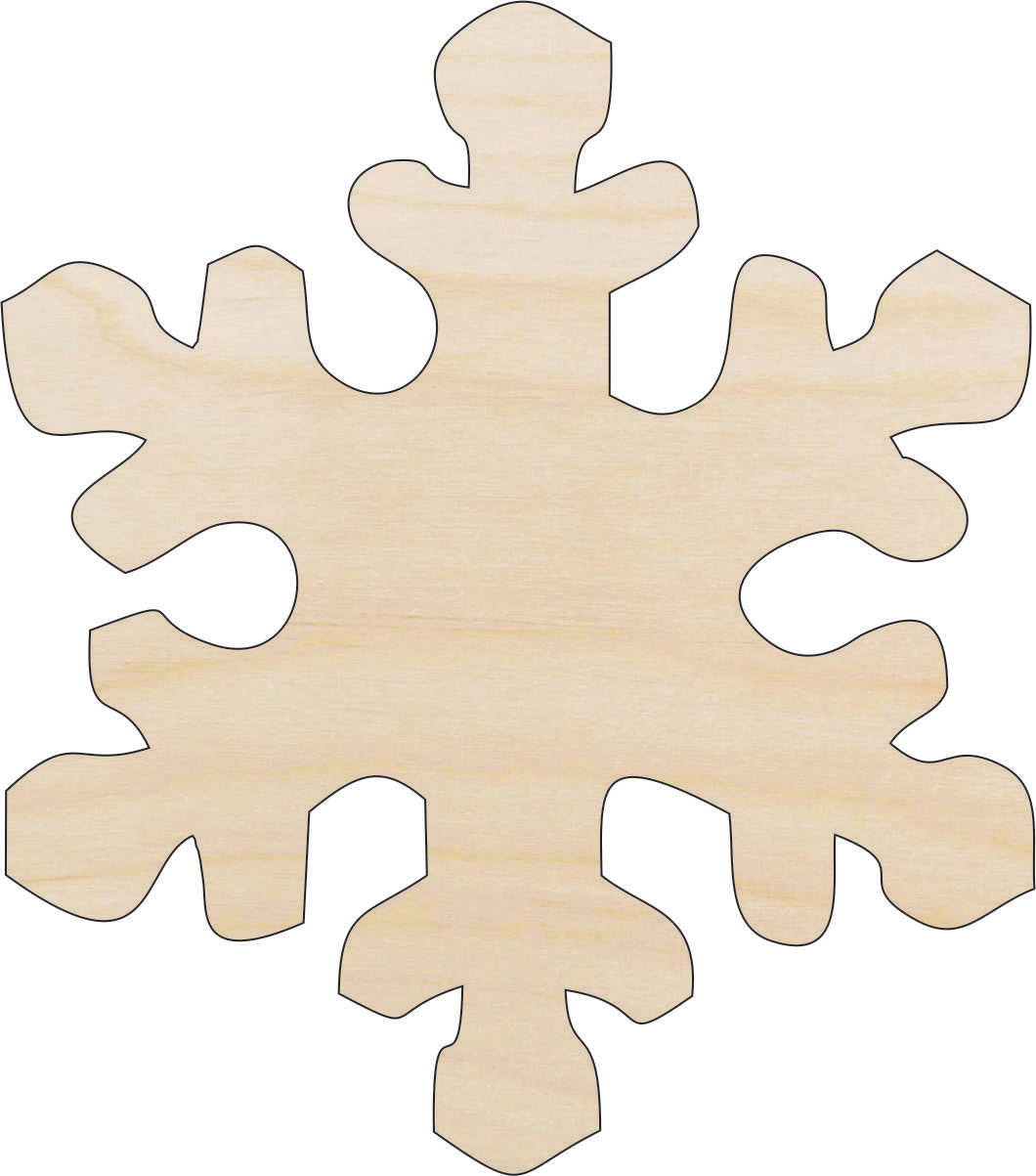Snowflake - Laser Cut Out Unfinished Wood Craft Shape SNW11 Snowflake - Laser Cut Out Unfinished Wood Craft Shape SNW11