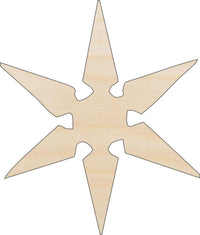 Snowflake Wood Craft Shape - Laser Cut Baltic Birch Unfinished DIY Wood Art Supplies SNW17 - The Wood Shape Store