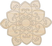 Snowflake Wood Craft Shape - Laser Cut Baltic Birch Unfinished DIY Wood Art Supplies SNW1 - The Wood Shape Store