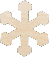 Snowflake Wood Craft Shape - Laser Cut Baltic Birch Unfinished DIY Wood Art Supplies SNW29 - The Wood Shape Store