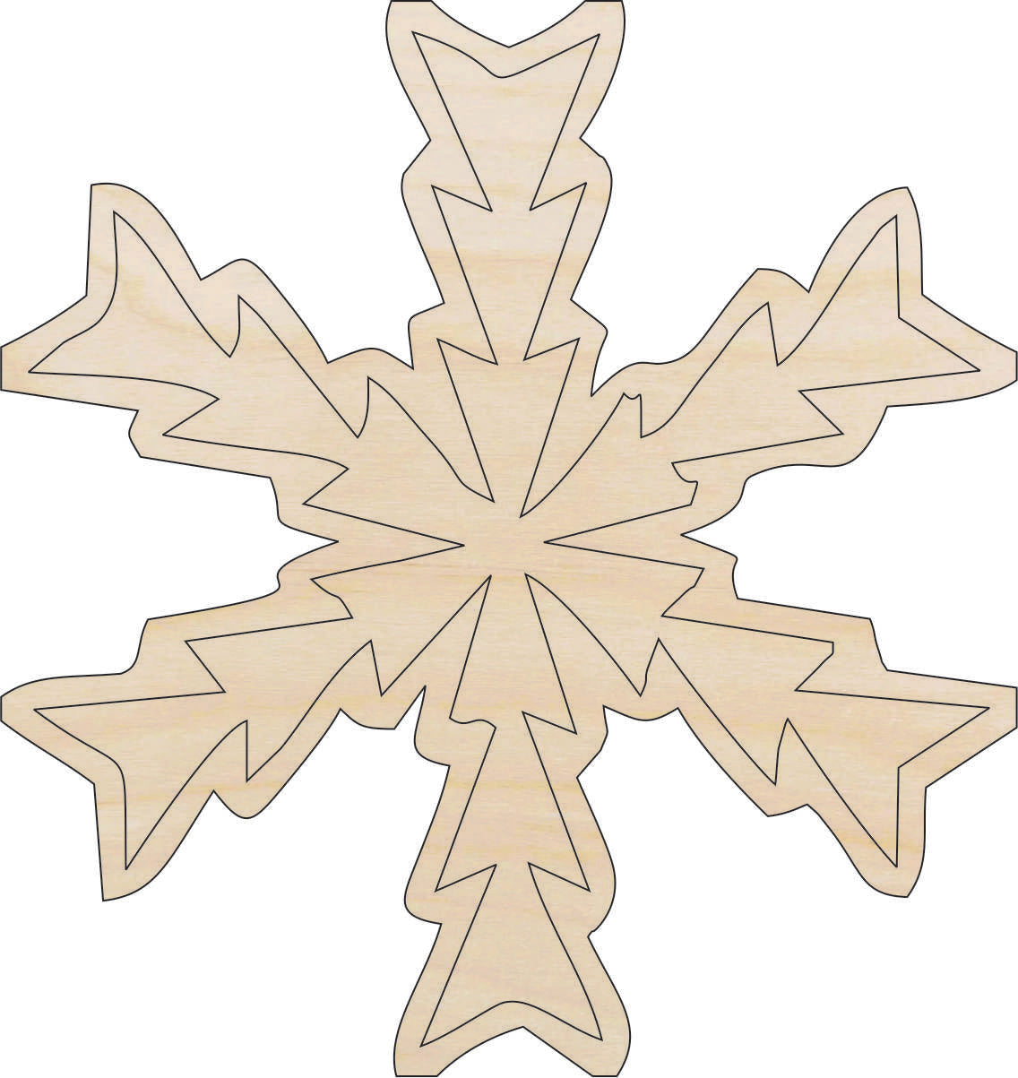 Snowflake - Laser Cut Out Unfinished Wood Craft Shape SNW32 Snowflake - Laser Cut Out Unfinished Wood Craft Shape SNW32