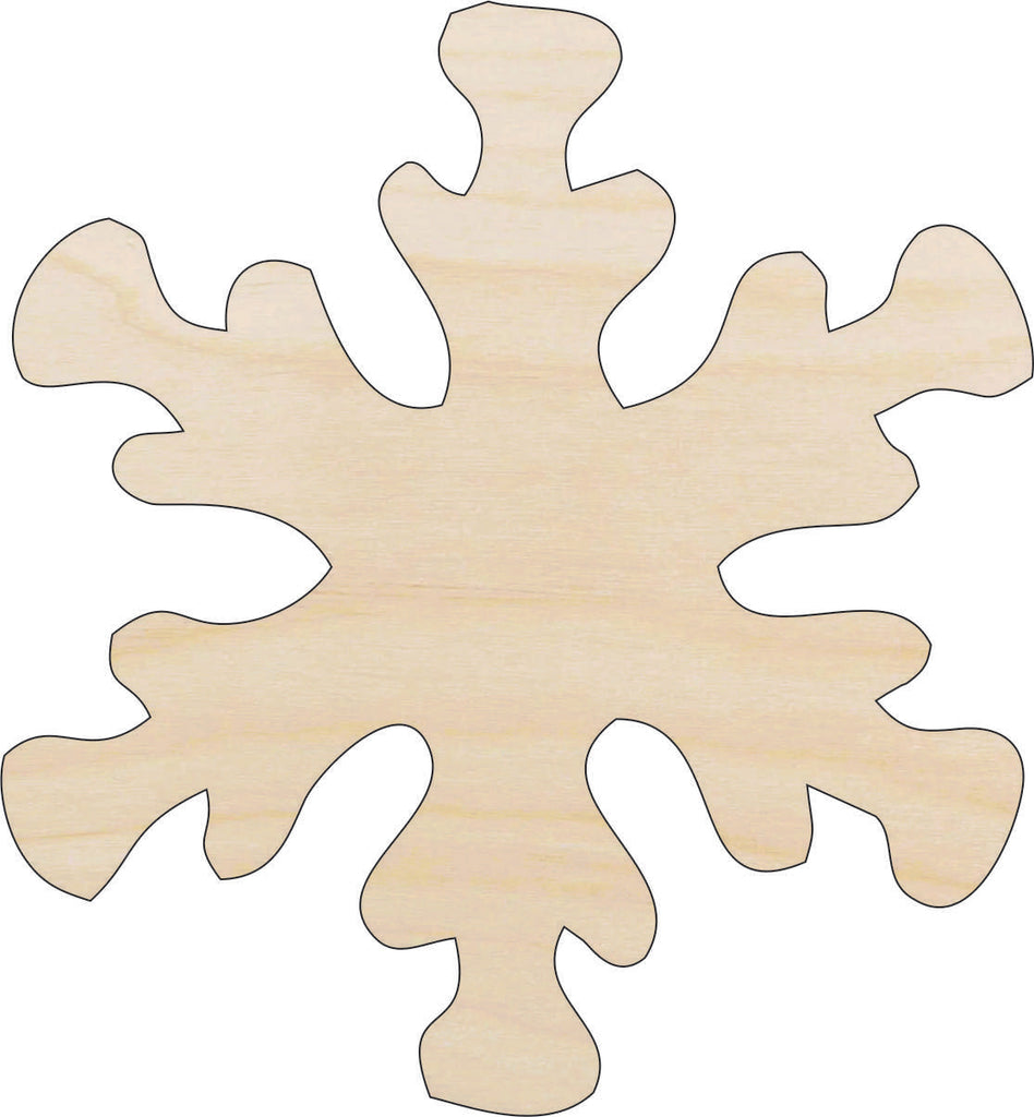 Snowflake - Laser Cut Wood Shape SNW3