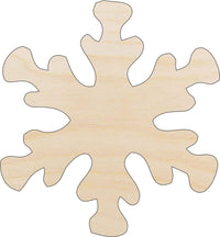 Snowflake Wood Craft Shape - Laser Cut Baltic Birch Unfinished DIY Wood Art Supplies SNW3 - The Wood Shape Store