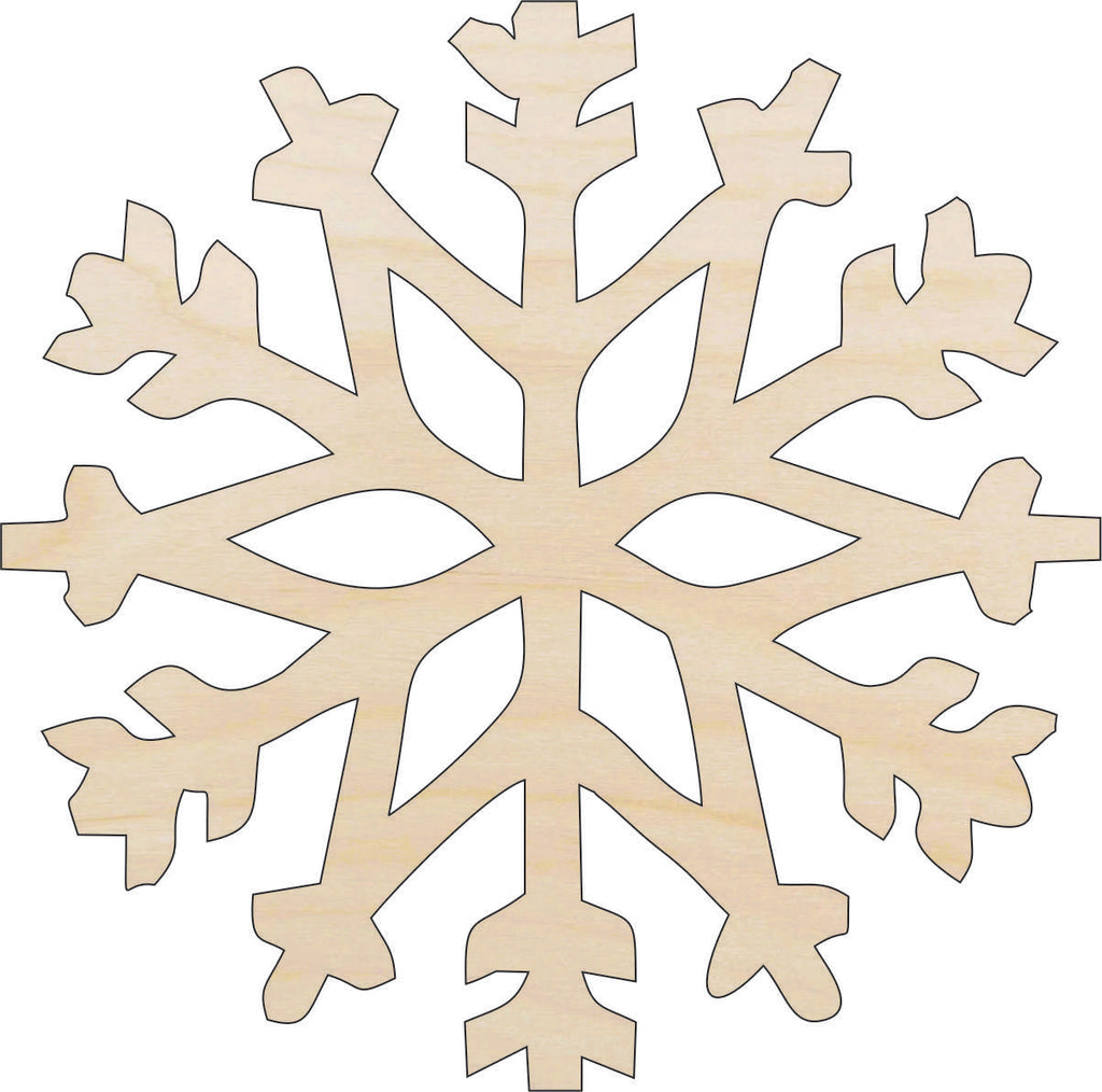 Snowflake - Laser Cut Wood Shape SNW59