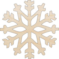Snowflake Wood Craft Shape - Laser Cut Baltic Birch Unfinished DIY Wood Art Supplies SNW59 - The Wood Shape Store