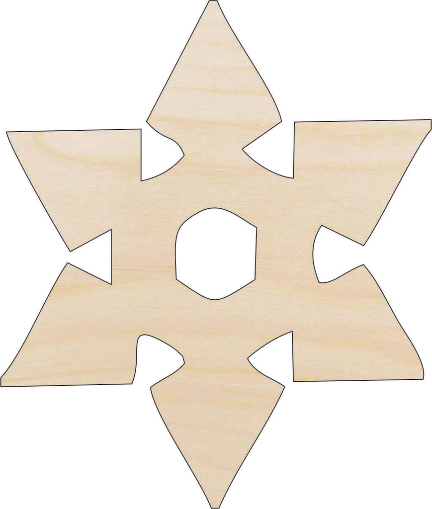 Snowflake - Laser Cut Out Unfinished Wood Craft Shape SNW65