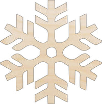 Snowflake Wood Craft Shape - Laser Cut Baltic Birch Unfinished DIY Wood Art Supplies SNW67 - The Wood Shape Store