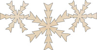 Snowflake Wood Craft Shape - Laser Cut Baltic Birch Unfinished DIY Wood Art Supplies SNW72 - The Wood Shape Store