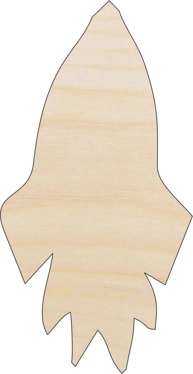 Spaceship Wood Craft Shape - Laser Cut Baltic Birch Unfinished DIY Wood Art Supplies SPC36 - The Wood Shape Store