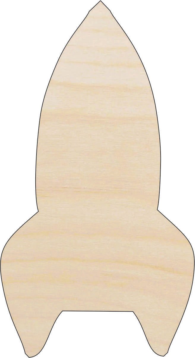 Spaceship Wood Craft Shape - Laser Cut Baltic Birch Unfinished DIY Wood Art Supplies SPC37 - The Wood Shape Store