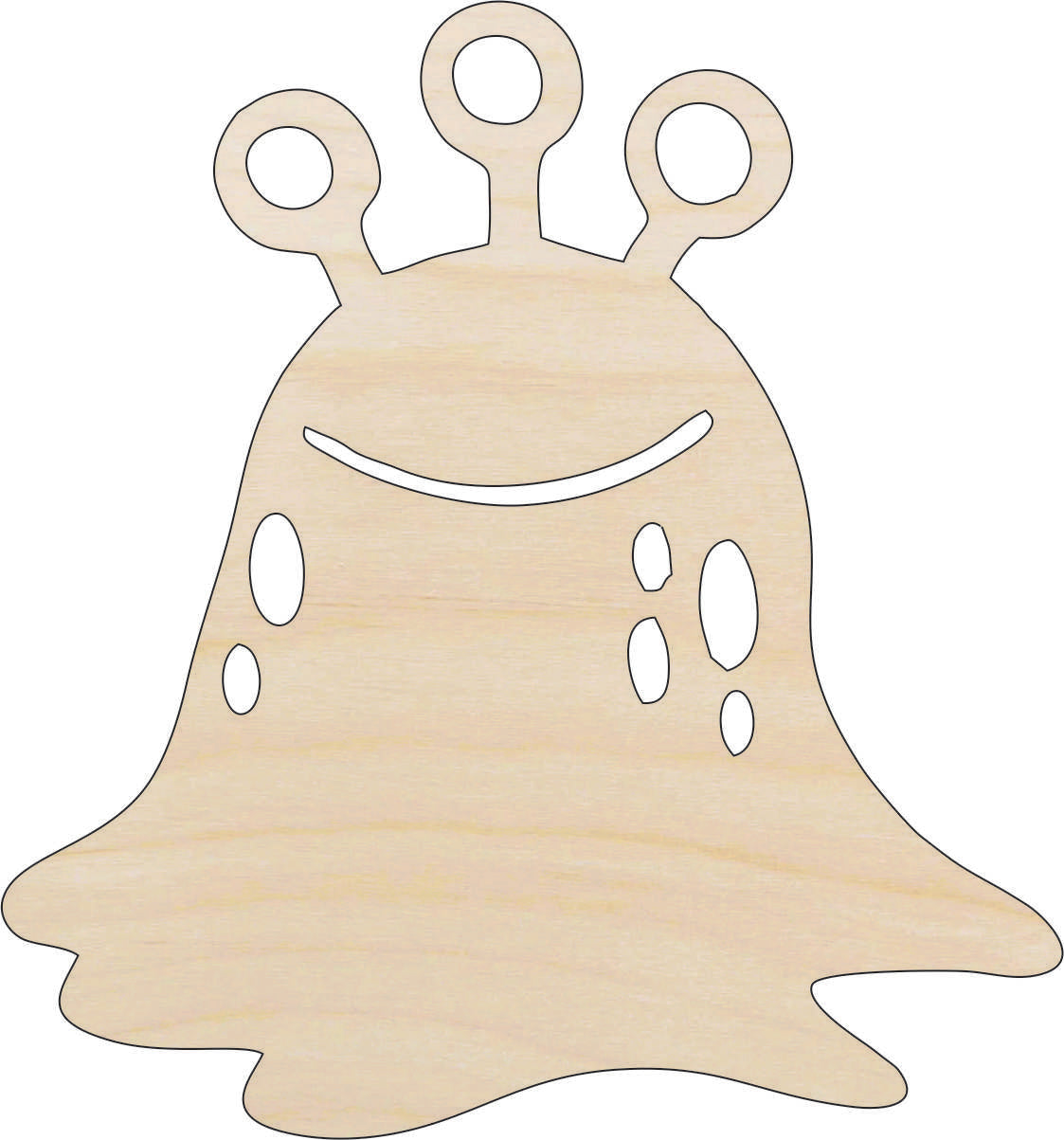 Alien - Laser Cut Out Unfinished Wood Craft Shape SPC39 Alien - Laser Cut Out Unfinished Wood Craft Shape SPC39