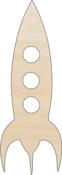 Spaceship Wood Craft Shape - Laser Cut Baltic Birch Unfinished DIY Wood Art Supplies SPC41 - The Wood Shape Store