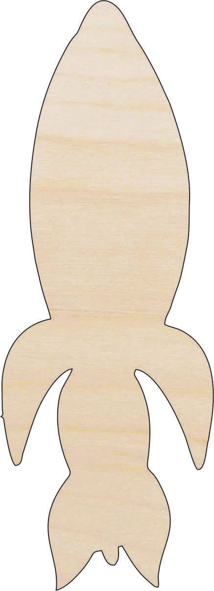 Spaceship Wood Craft Shape - Laser Cut Baltic Birch Unfinished DIY Wood Art Supplies SPC57 - The Wood Shape Store