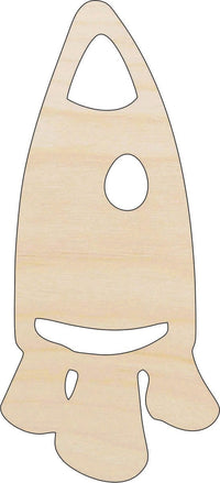 Spaceship Wood Craft Shape - Laser Cut Baltic Birch Unfinished DIY Wood Art Supplies SPC61 - The Wood Shape Store