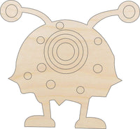 Alien Wood Craft Shape - Laser Cut Baltic Birch Unfinished DIY Wood Art Supplies SPC6 - The Wood Shape Store