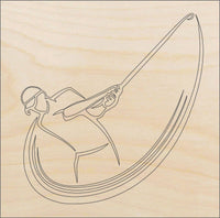 Golf Wood Craft Shape - Laser Cut Baltic Birch Unfinished DIY Wood Art Supplies SPT102 - The Wood Shape Store