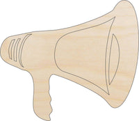 Megaphone Wood Craft Shape - Laser Cut Baltic Birch Unfinished DIY Wood Art Supplies SPT107 - The Wood Shape Store