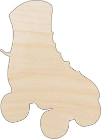 Rollerskate Wood Craft Shape - Laser Cut Baltic Birch Unfinished DIY Wood Art Supplies SPT116 - The Wood Shape Store