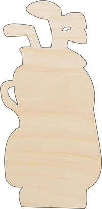 Golf Bag Wood Craft Shape - Laser Cut Baltic Birch Unfinished DIY Wood Art Supplies SPT121 - The Wood Shape Store