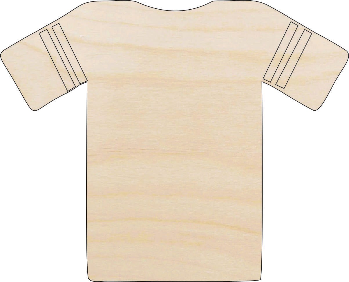 Jersey Wood Craft Shape - Laser Cut Baltic Birch Unfinished DIY Wood Art Supplies SPT131 - The Wood Shape Store