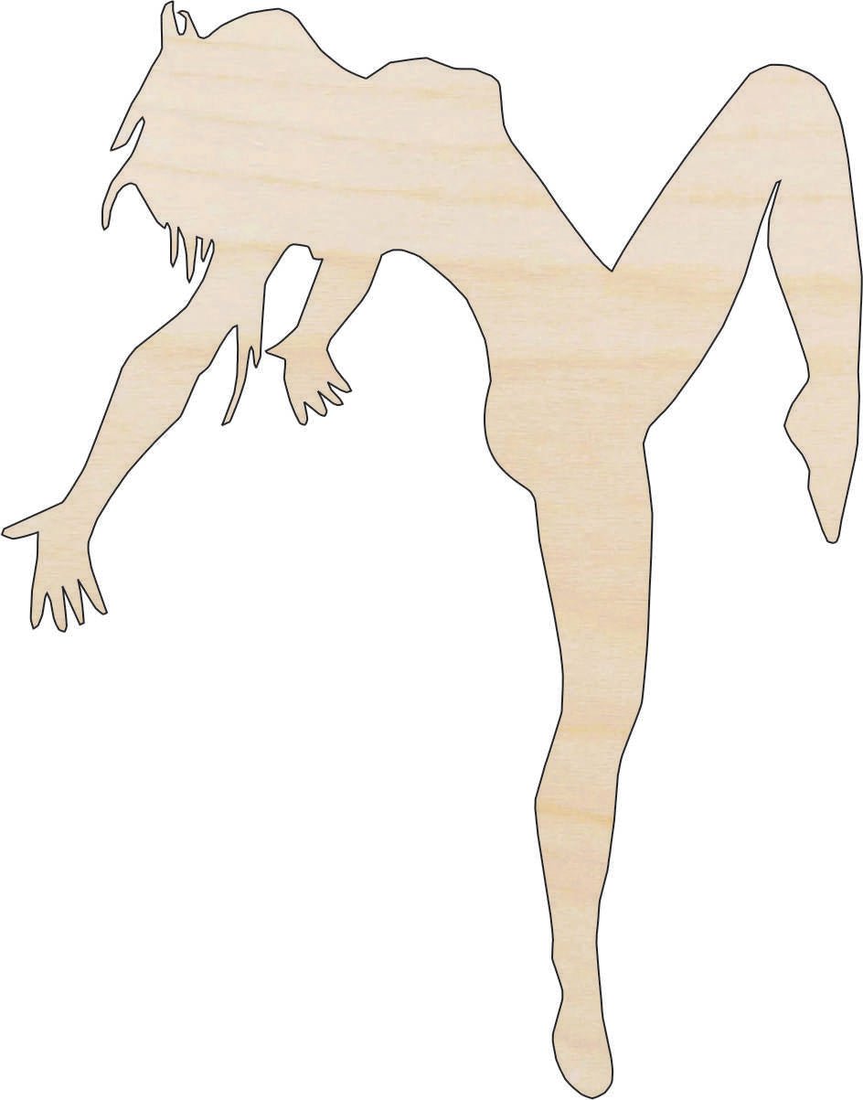 Dancer Wood Craft Shape - Laser Cut Baltic Birch Unfinished DIY Wood Art Supplies SPT143 - The Wood Shape Store