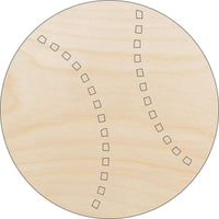 Tennis Ball Wood Craft Shape - Laser Cut Baltic Birch Unfinished DIY Wood Art Supplies SPT156 - The Wood Shape Store