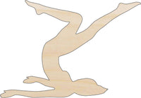Dancer Wood Craft Shape - Laser Cut Baltic Birch Unfinished DIY Wood Art Supplies SPT157 - The Wood Shape Store