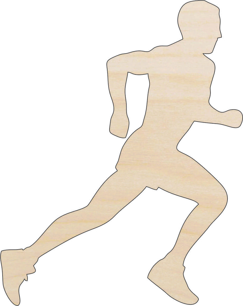 Sport Running - Laser Cut Out Unfinished Wood Craft Shape SPT161