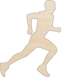 Runner Wood Craft Shape - Laser Cut Baltic Birch Unfinished DIY Wood Art Supplies SPT161 - The Wood Shape Store