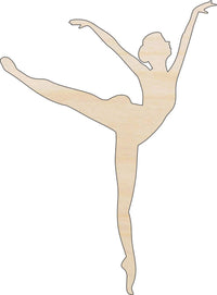 Dancer Wood Craft Shape - Laser Cut Baltic Birch Unfinished DIY Wood Art Supplies SPT162 - The Wood Shape Store