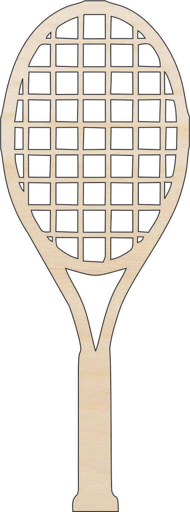 Sport Tennis Racket - Laser Cut Out Unfinished Wood Craft Shape SPT165 ...