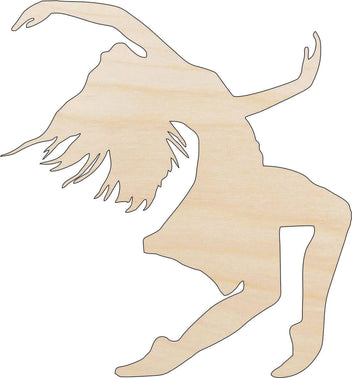 Dancer - Laser Cut Out Unfinished Wood Craft Shape SPT16 Dancer - Laser Cut Out Unfinished Wood Craft Shape SPT16