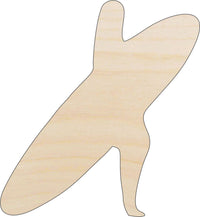 Surfer Wood Craft Shape - Laser Cut Baltic Birch Unfinished DIY Wood Art Supplies SPT238 - The Wood Shape Store