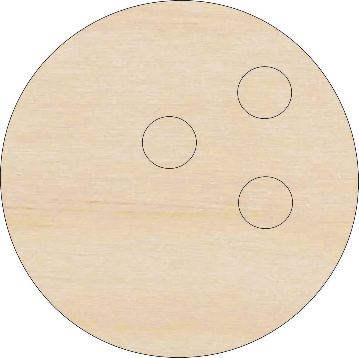 Bowling Ball Wood Craft Shape - Laser Cut Baltic Birch Unfinished DIY Wood Art Supplies SPT304 - The Wood Shape Store
