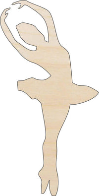 Ballerina Wood Craft Shape - Laser Cut Baltic Birch Unfinished DIY Wood Art Supplies SPT313 - The Wood Shape Store