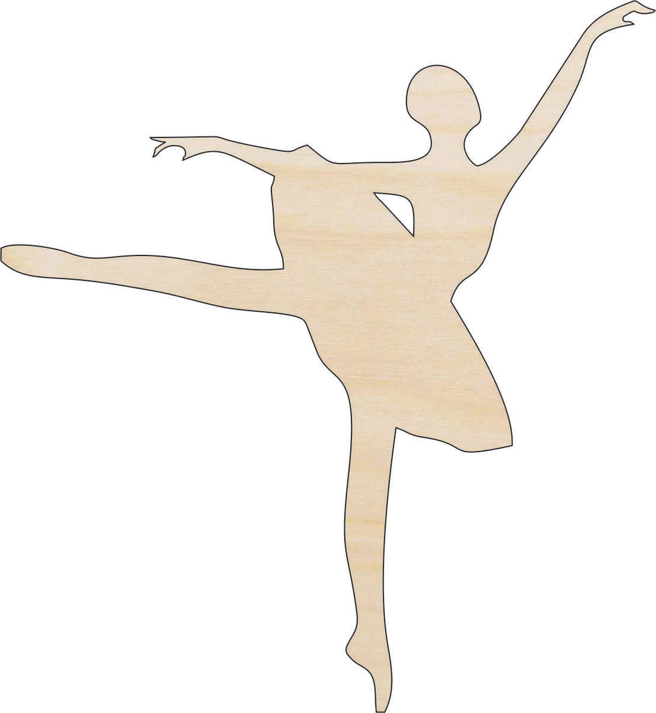 Dance Ballerina - Laser Cut Out Unfinished Wood Craft Shape SPT321