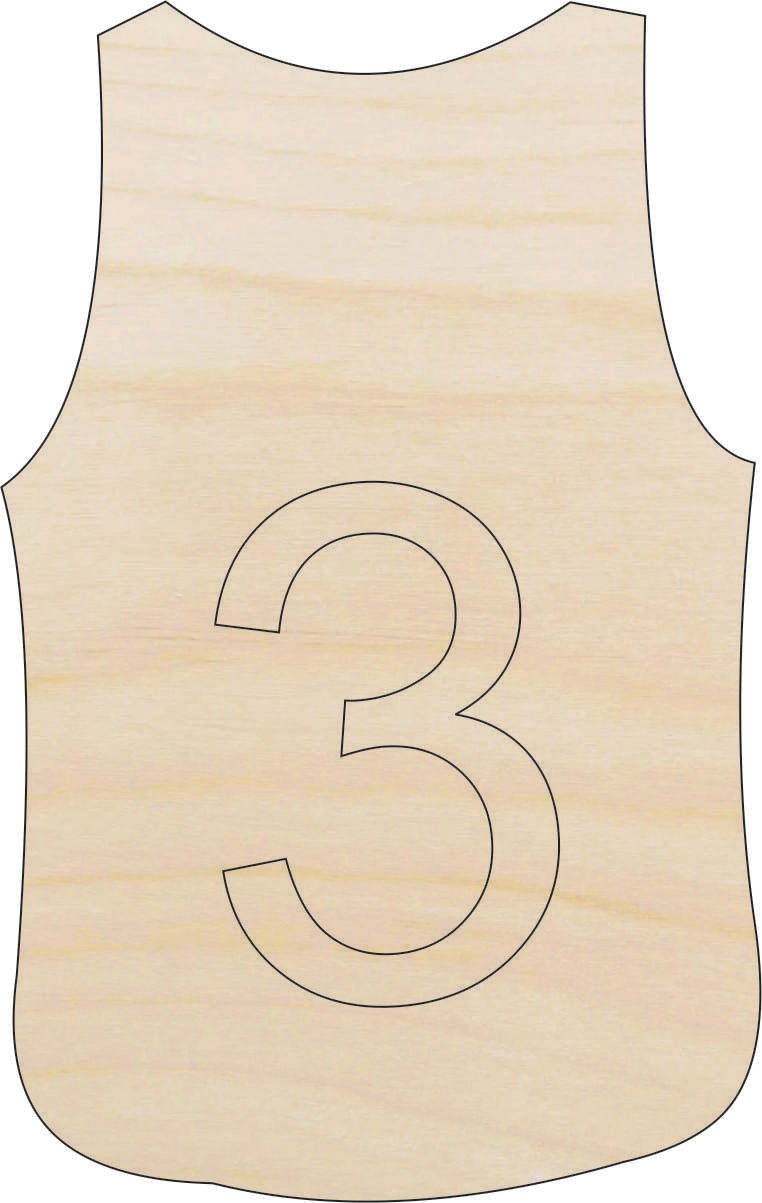 Jersey Wood Craft Shape - Laser Cut Baltic Birch Unfinished DIY Wood Art Supplies SPT34 - The Wood Shape Store
