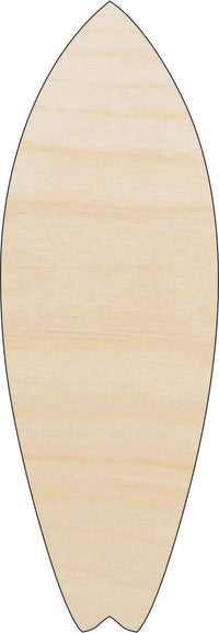 Surfboard Wood Craft Shape - Laser Cut Baltic Birch Unfinished DIY Wood Art Supplies SPT389 - The Wood Shape Store