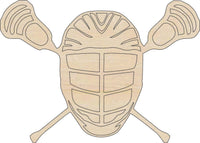 Hockey Mask Wood Craft Shape - Laser Cut Baltic Birch Unfinished DIY Wood Art Supplies SPT394 - The Wood Shape Store