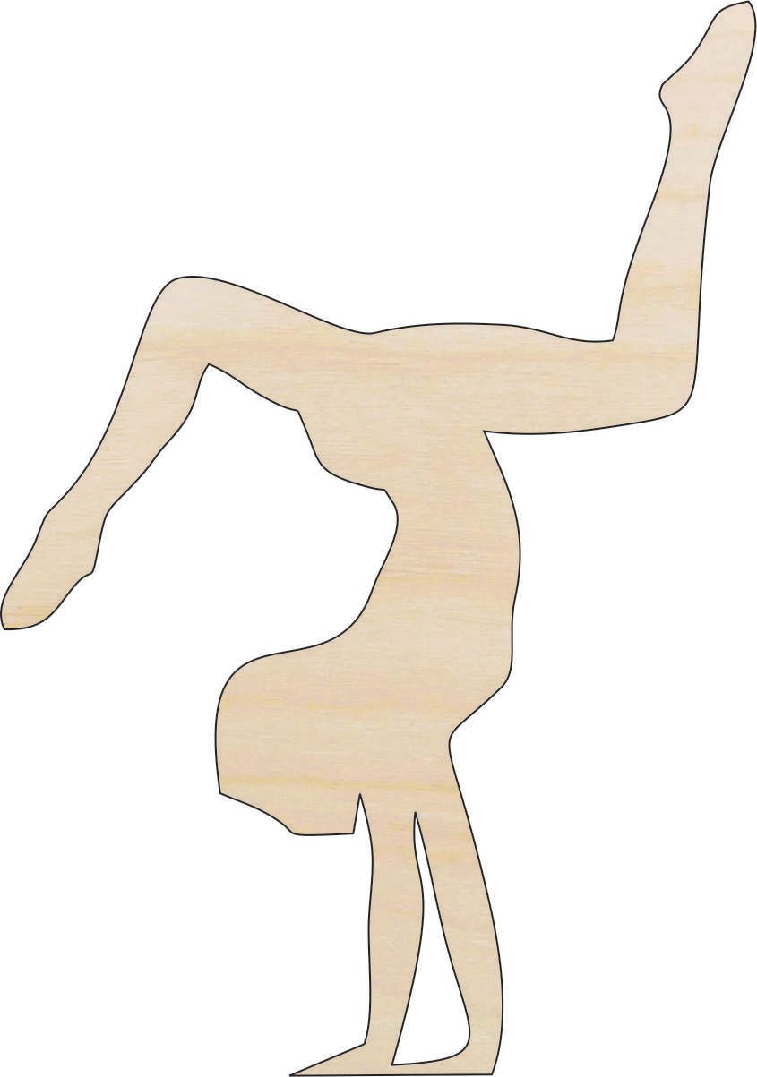 Dancer Wood Craft Shape - Laser Cut Baltic Birch Unfinished DIY Wood Art Supplies SPT412 - The Wood Shape Store
