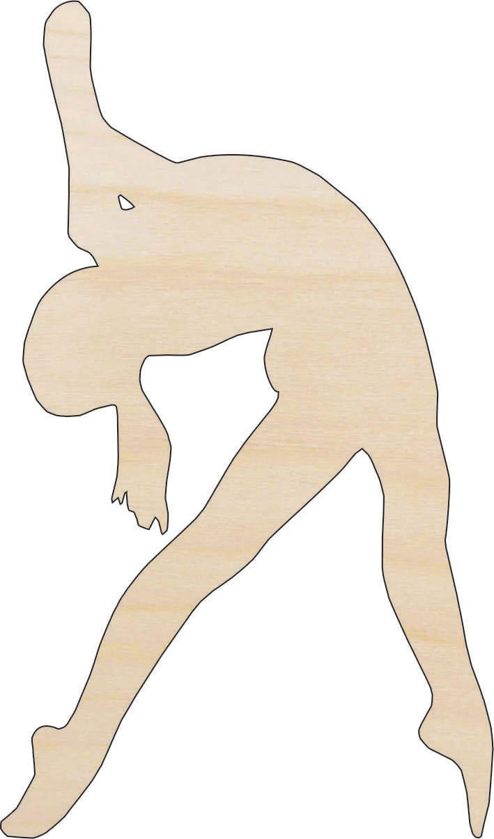 Dancer Wood Craft Shape - Laser Cut Baltic Birch Unfinished DIY Wood Art Supplies SPT41 - The Wood Shape Store