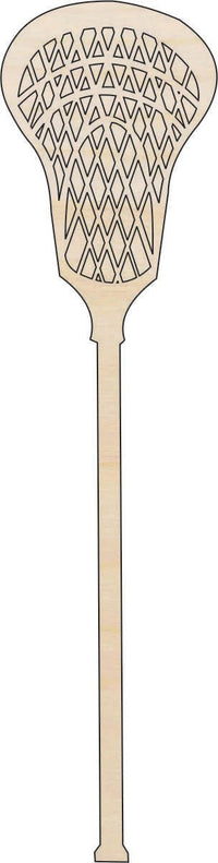 Lacrosse Wood Craft Shape - Laser Cut Baltic Birch Unfinished DIY Wood Art Supplies SPT423 - The Wood Shape Store
