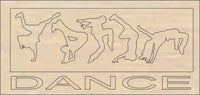 Dance Sign Wood Craft Shape - Laser Cut Baltic Birch Unfinished DIY Wood Art Supplies SPT42 - The Wood Shape Store