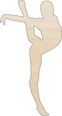 Dancer Wood Craft Shape - Laser Cut Baltic Birch Unfinished DIY Wood Art Supplies SPT55 - The Wood Shape Store