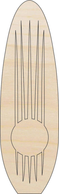 Surfboard Wood Craft Shape - Laser Cut Baltic Birch Unfinished DIY Wood Art Supplies SPT603 - The Wood Shape Store
