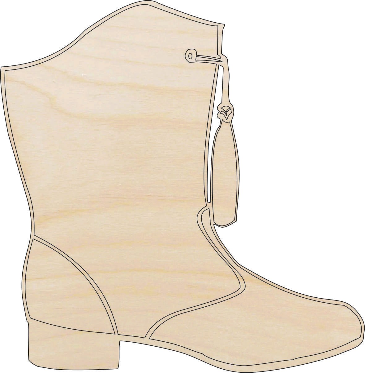 Dance Shoe Wood Craft Shape - Laser Cut Baltic Birch Unfinished DIY Wood Art Supplies SPT606 - The Wood Shape Store