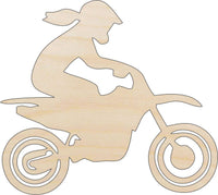Dirt Bike Wood Craft Shape – Laser Cut Baltic Birch Unfinished DIY Wood Art Supplies SPT608 - The Wood Shape Store