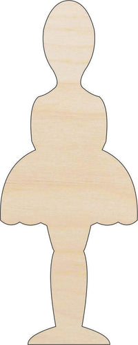 Ballerina Wood Craft Shape - Laser Cut Baltic Birch Unfinished DIY Wood Art Supplies SPT629 - The Wood Shape Store